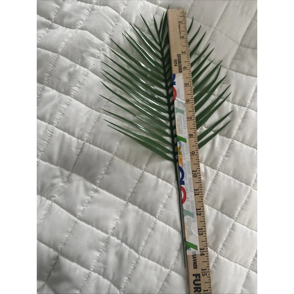 20Pcs Artificial Palm Leaves Tropical Plant Single Pieces Green Arrangement